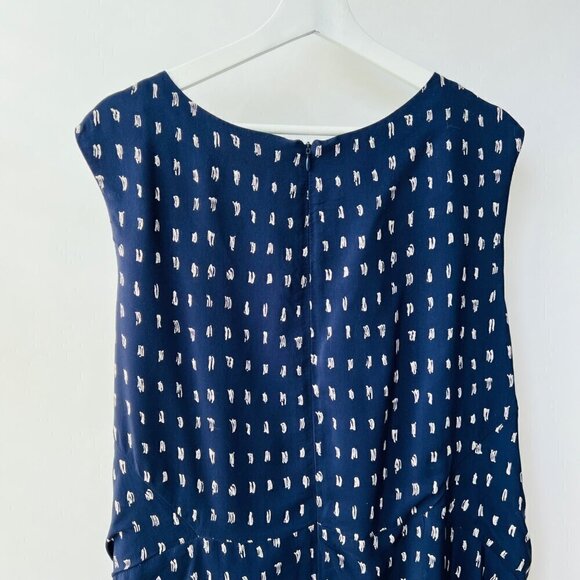 MM Lafleur Samantha wrap dress , Blue dots prints, Plus size 3 - Picture 5 of 12